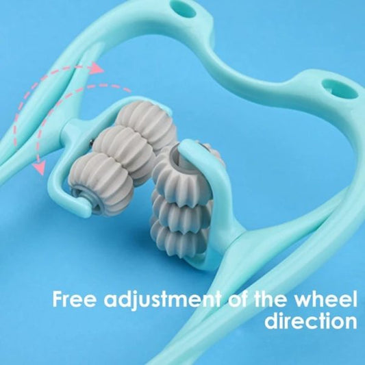 6 Wheel Pressure Point Neck Massager Relieve Neck, Back And Shoulder Pain (random Color